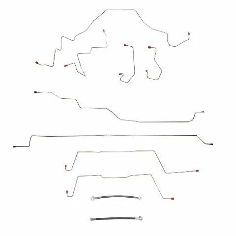 01-03 FORD F-150 SVT Lightning Complete Brake Line Kit Fine Lines CBK0122OM